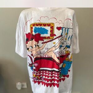 Vintage 90s Betty Boop White Tshirt
